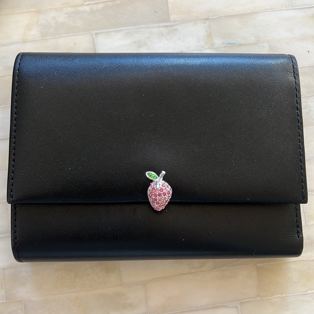 New and Rare! Bolzano Black Leather Wallet!